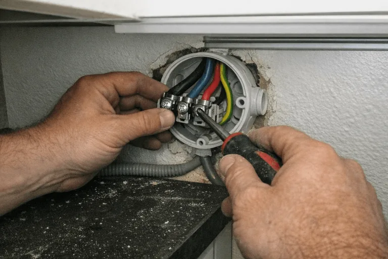 Fachgerechte Anschlussarbeiten an Geräten